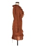 BCBGeneration Polka Dots Brown Casual Dress Size 8 - photo 4