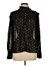 Antik Batik Polka Dots Black Long Sleeve Blouse Size M - photo 1