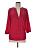 Joie 100% Silk Red 3/4 Sleeve Silk Top Size M - photo 1