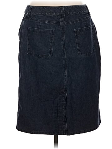 Larry Levine Denim Skirt (view 2)