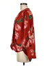 West Kei 100% Polyester Red 3/4 Sleeve Blouse Size M - photo 5