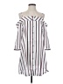 JOA Stripes White Casual Dress Size XS - photo 1
