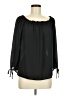 Gibson 100% Polyester Black 3/4 Sleeve Blouse Size M - photo 1