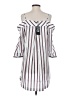 JOA Stripes White Casual Dress Size XS - photo 2