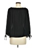 Gibson 100% Polyester Black 3/4 Sleeve Blouse Size M - photo 2