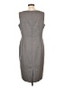 Kasper 100% Polyester Solid Gray Casual Dress Size 12 - photo 2