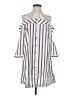 JOA Stripes White Casual Dress Size XS - photo 1
