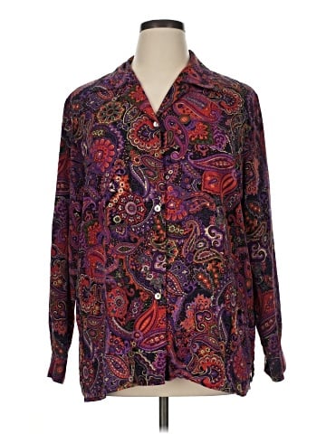 Impressions Long Sleeve Blouse (view 1)