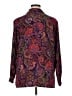 Impressions 100% Polyester Paisley Purple Long Sleeve Blouse Size XL - photo 2