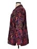 Impressions 100% Polyester Paisley Purple Long Sleeve Blouse Size XL - photo 5