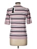 T Tahari Stripes Pink Short Sleeve Turtleneck Size L - photo 2
