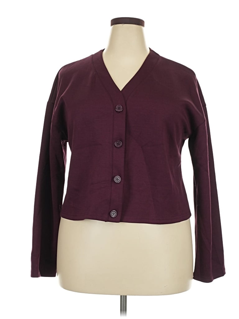 Pre-owned Unbranded Blazer Jacket In Burgundy
