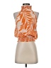 Angie Orange Sleeveless Blouse Size S - photo 1