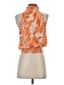 Angie Orange Sleeveless Blouse Size S - photo 2