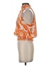 Angie Orange Sleeveless Blouse Size S - photo 5