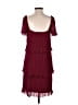 DKNY 100% Polyester Burgundy Cocktail Dress Size 4 - photo 2
