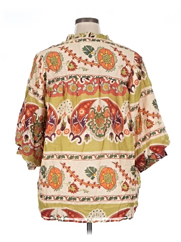 Umgee 3/4 Sleeve Blouse (view 2)
