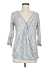 Jessica Simpson Gray 3/4 Sleeve Blouse Size M - photo 1