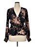 Joie 100% Polyester Black Long Sleeve Blouse Size XL - photo 1