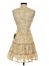Lush Paisley Yellow Cocktail Dress Size XS - photo 2