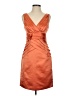 Max and Cleo 100% Polyester Orange Cocktail Dress Size 2 - photo 1