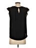 Ann Taylor LOFT 100% Polyester Black Sleeveless Blouse Size XS - photo 2
