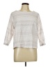 Sigrid Olsen Silver 3/4 Sleeve Blouse Size L - photo 1