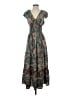 Shein 100% Polyester Paisley Blue Casual Dress Size 4 - photo 1