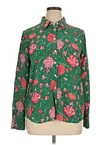 Boden Long Sleeve Silk Top (view 1)