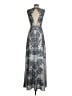 BCBGMAXAZRIA 100% Polyester Gray Cocktail Dress Size 4 - photo 2