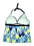 Nike Chevron-herringbone Blue Swimsuit Top Size 16 - photo 2