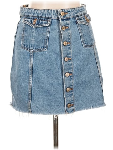 Zara TRF Denim Skirt (view 1)