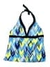 Nike Chevron-herringbone Blue Swimsuit Top Size 16 - photo 1