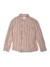Zara Stripes Tan Long Sleeve Button-Down Shirt Size 7 - photo 1