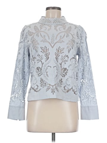 Wrap Long Sleeve Blouse (view 1)
