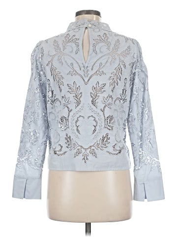 Wrap Long Sleeve Blouse (view 2)