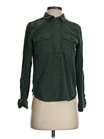 Madewell Flannel Zip-Front Popover Shirt (view 1)