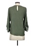 Lily White 100% Polyester Green 3/4 Sleeve Blouse Size S - photo 2