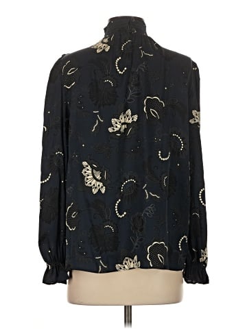 Tucker Long Sleeve Silk Top (view 2)