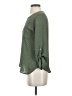 Lily White 100% Polyester Green 3/4 Sleeve Blouse Size S - photo 5