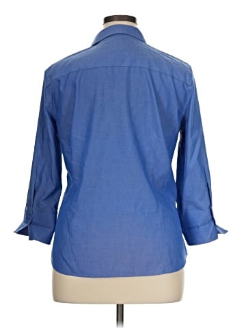 Foxcroft 3/4 Sleeve Button-Down Shirt (view 2)