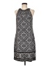 Echo Graphic Gray Casual Dress Size M - photo 1