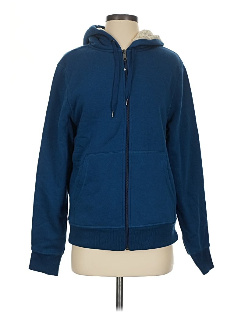 Pre-owned Amazon Essentials Zip Up Hoodie In Blue