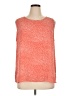 Ann Taylor LOFT Outlet 100% Polyester Orange Sleeveless Blouse Size XL - photo 1