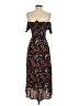 Lulus 100% Rayon Floral Black Cocktail Dress Size S - photo 2