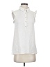 Democracy Ivory Sleeveless Button-Down Shirt Size S - photo 1