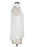 Democracy Ivory Sleeveless Button-Down Shirt Size S - photo 4