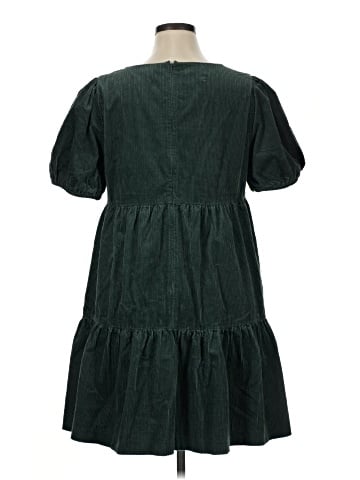 Madewell Corduroy Aidy Square-Neck Tiered Mini Dress (view 2)