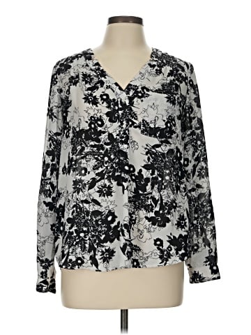 Candie's Long Sleeve Blouse (view 1)