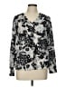 Candie's 100% Polyester Silver Long Sleeve Blouse Size L - photo 1